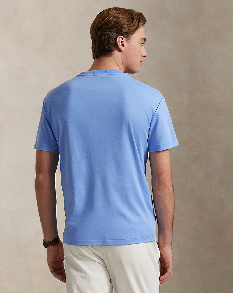 Custom Slim Fit Soft Cotton T-Shirt Canvas Blue