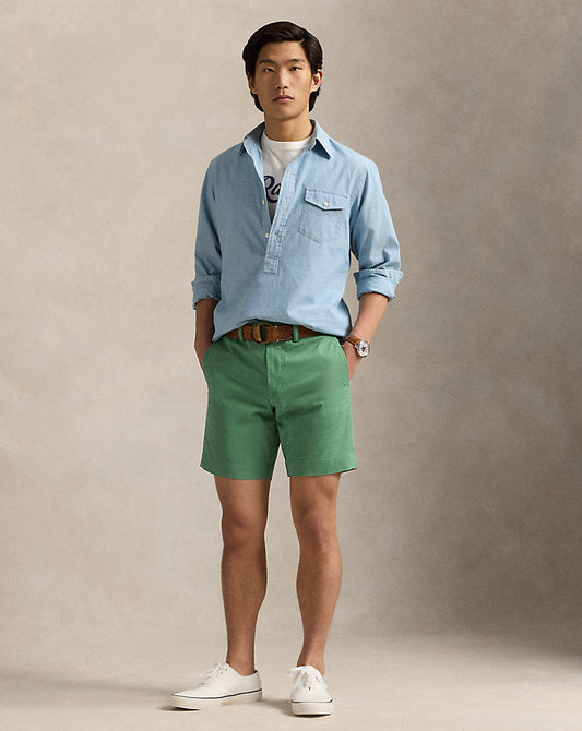 20.3 cm Stretch Straight Fit Chino Short Seafoam