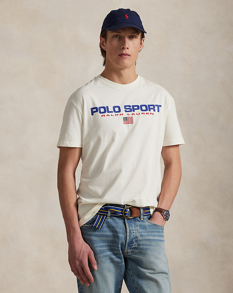 Classic Fit Polo Sport Jersey T-Shirt Clubhouse Cream