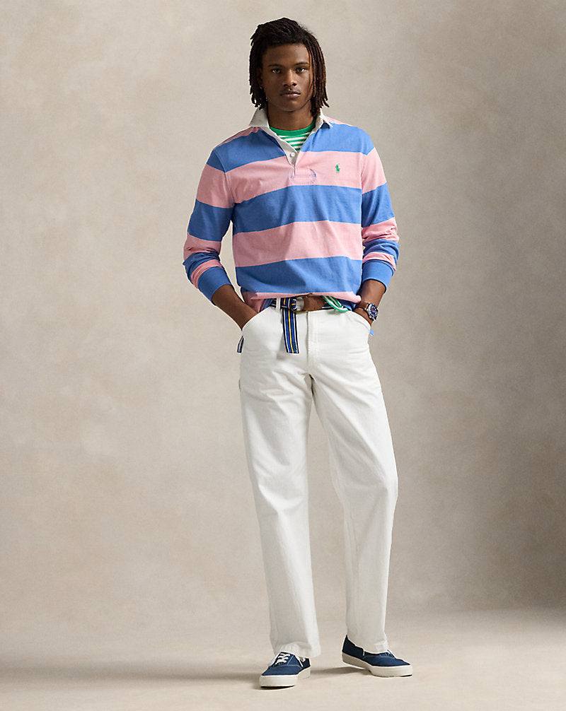 The Iconic Rugby Shirt Garden Pink/Blue