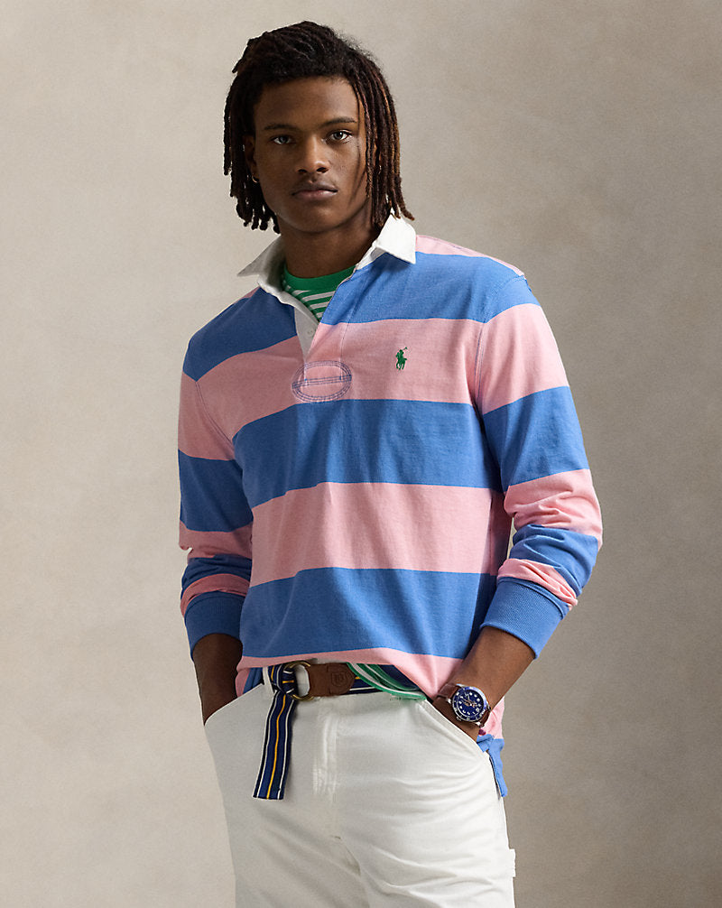The Iconic Rugby Shirt Garden Pink/Blue