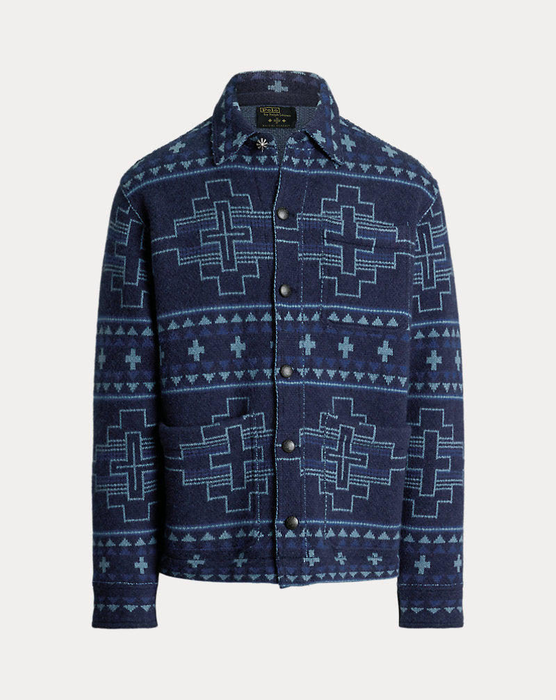 Naiomi Glasses Wool Jacket Navy Combo