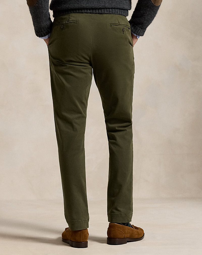 Jarrett Stretch Slim Fit Sateen Trouser Estate Olive