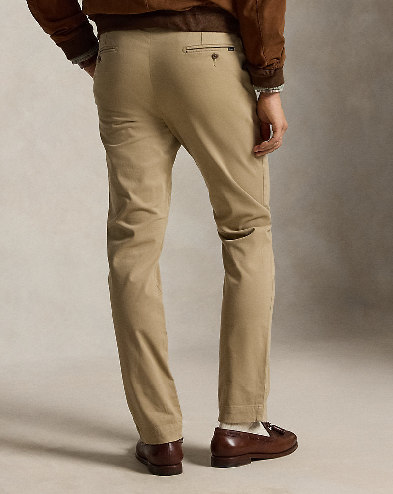 Jarrett Stretch Slim Fit Sateen Trouser Khaki Hill