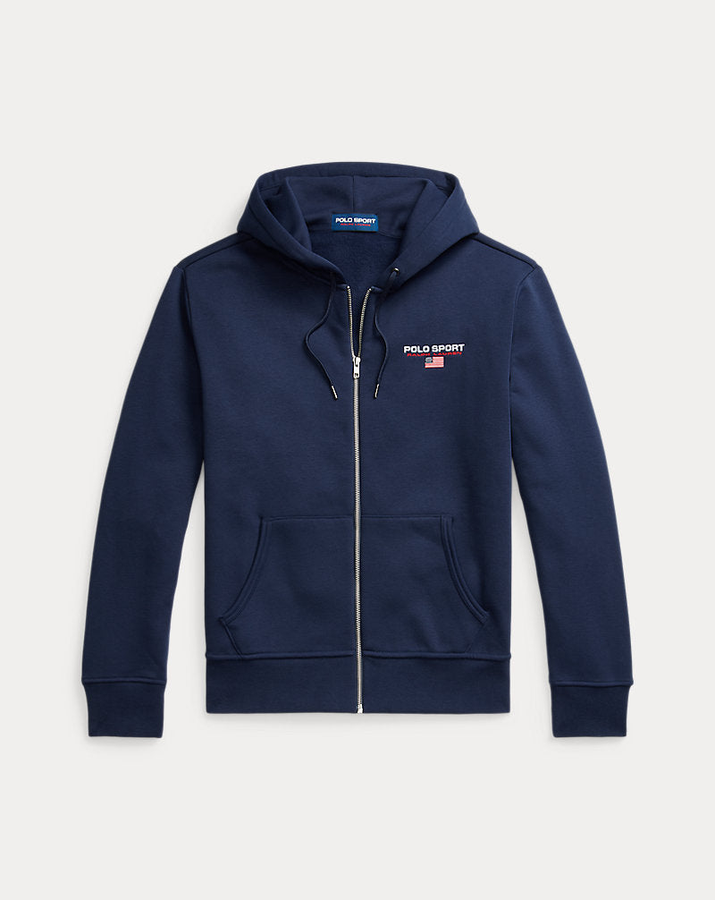 Polo Sport Fleece Full-Zip Hoodie Cruise Navy/White