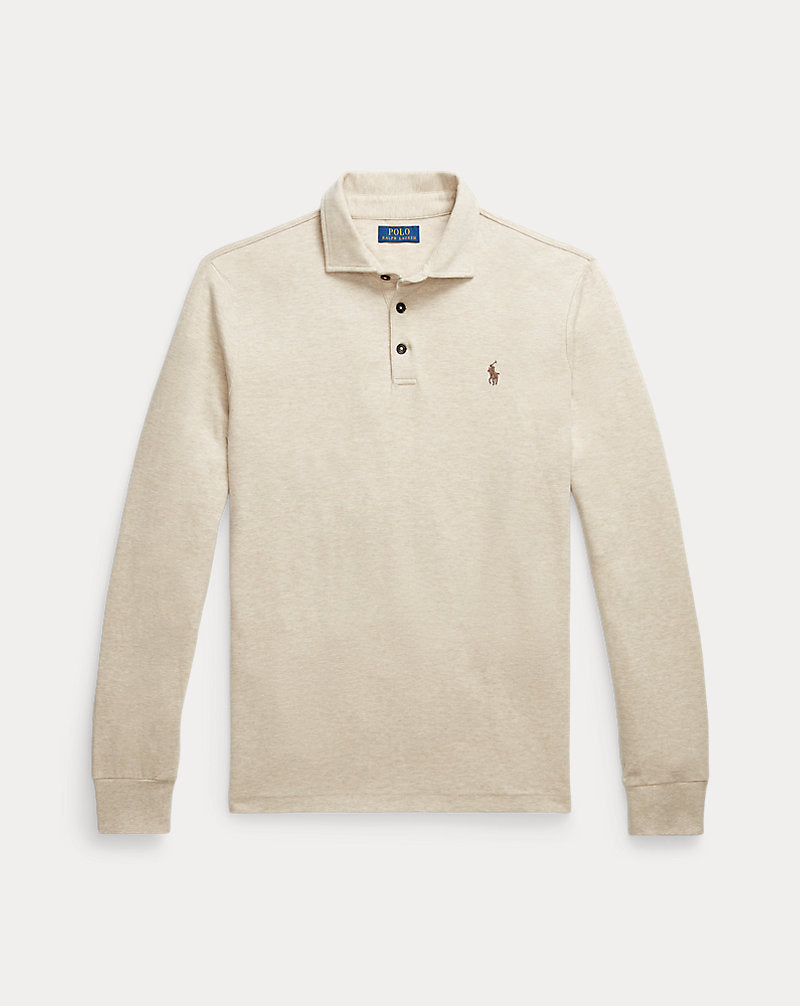 Luxury Jersey Polo Shirt Expedition Dune Heather/C