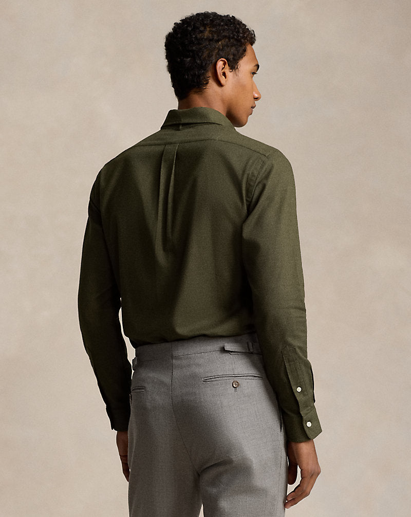Custom Fit Performance Twill Shirt Loden Heather