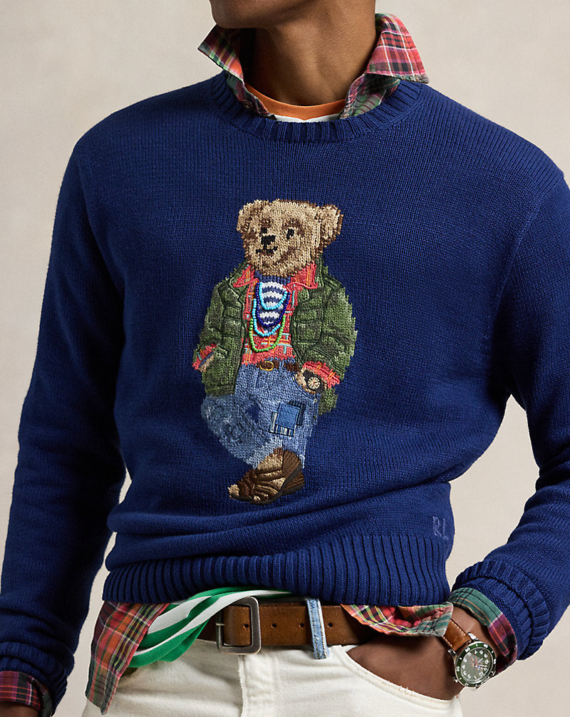 Polo Bear Cotton Jumper Freshwater Tahiti Be