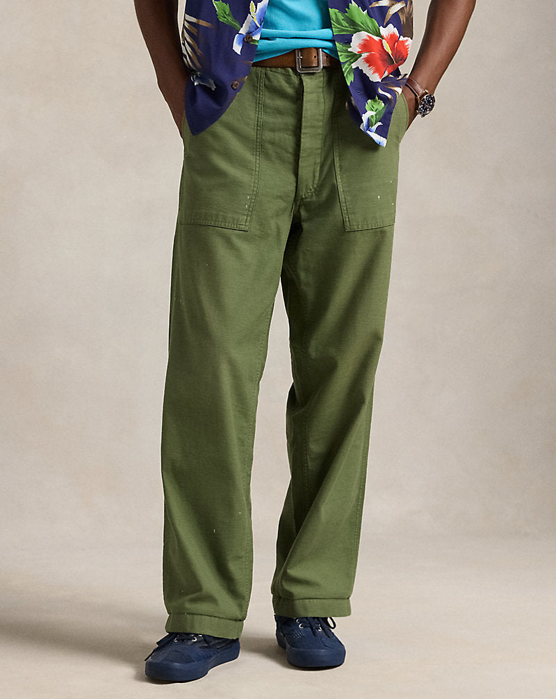 Reverse-Sateen Utility Trouser Garden Trail