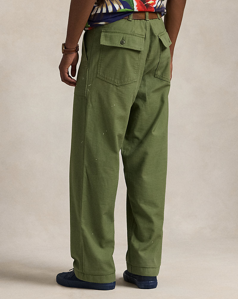 Reverse-Sateen Utility Trouser Garden Trail