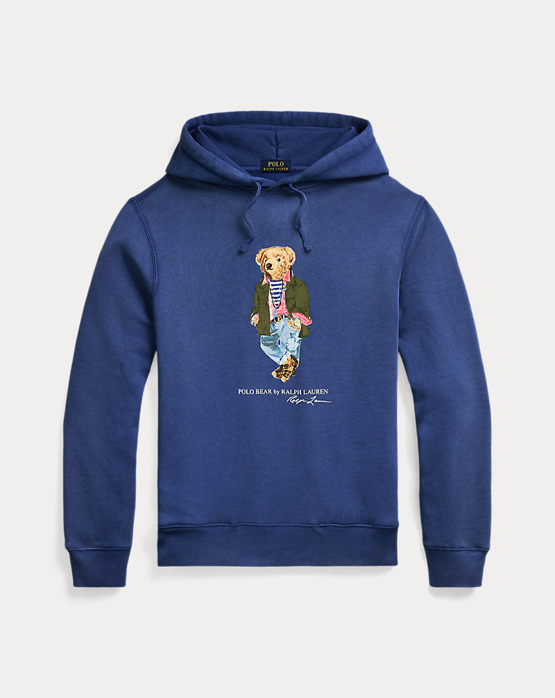 Polo Bear Garment-Dyed Fleece Hoodie Nw Iris Blu Sw Explr
