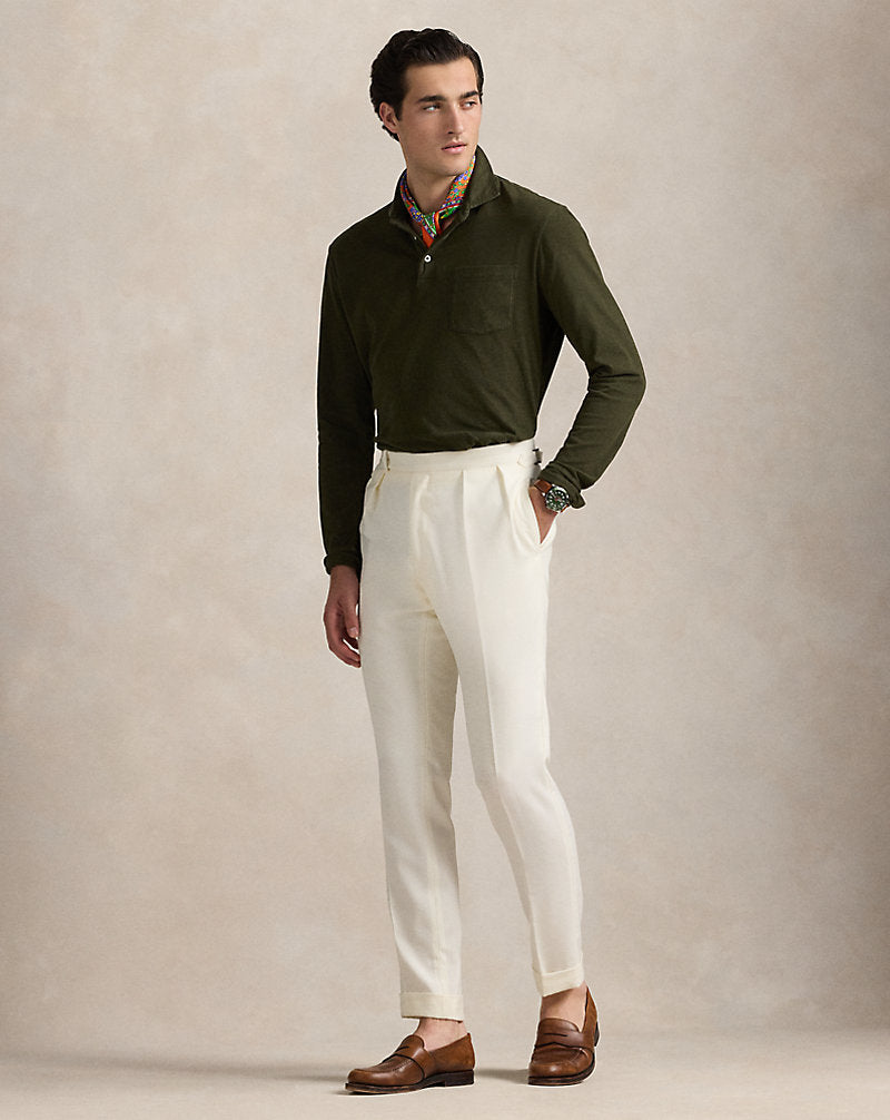 Classic Fit Sueded Jersey Polo Shirt Armadillo