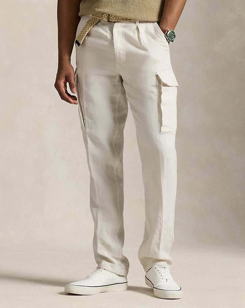 Lateef Slim Tapered Fit Cargo Trouser Dove Grey
