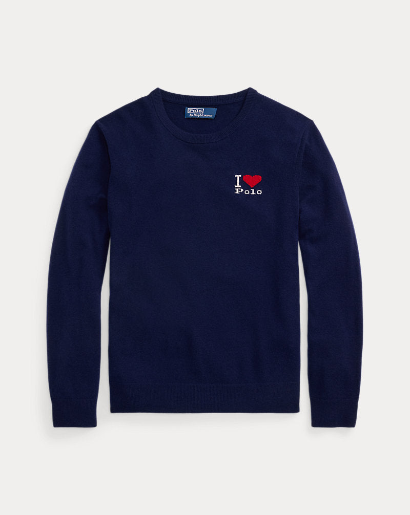 The I Heart Polo Cashmere Jumper Navy Combo