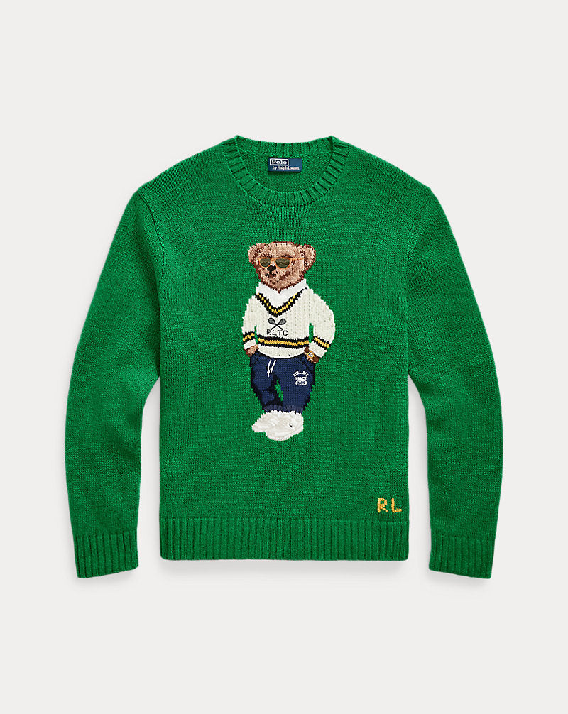 Polo Bear Jumper Primary Green