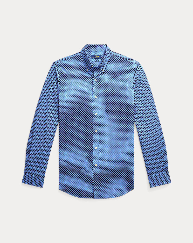 Custom Fit Polo Pony Stretch Shirt All-over Pony Player