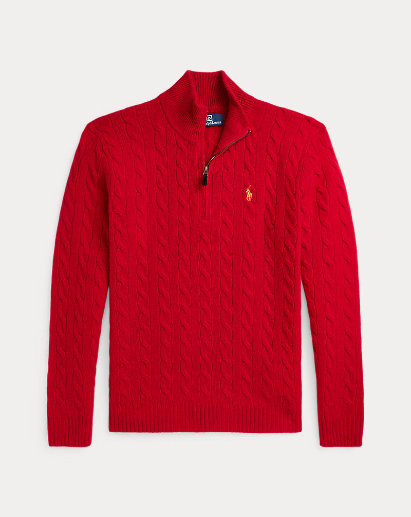 Lunar New Year Cable-Knit Jumper Red