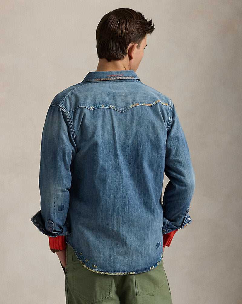 Embroidered Denim Western Shirt Kelley