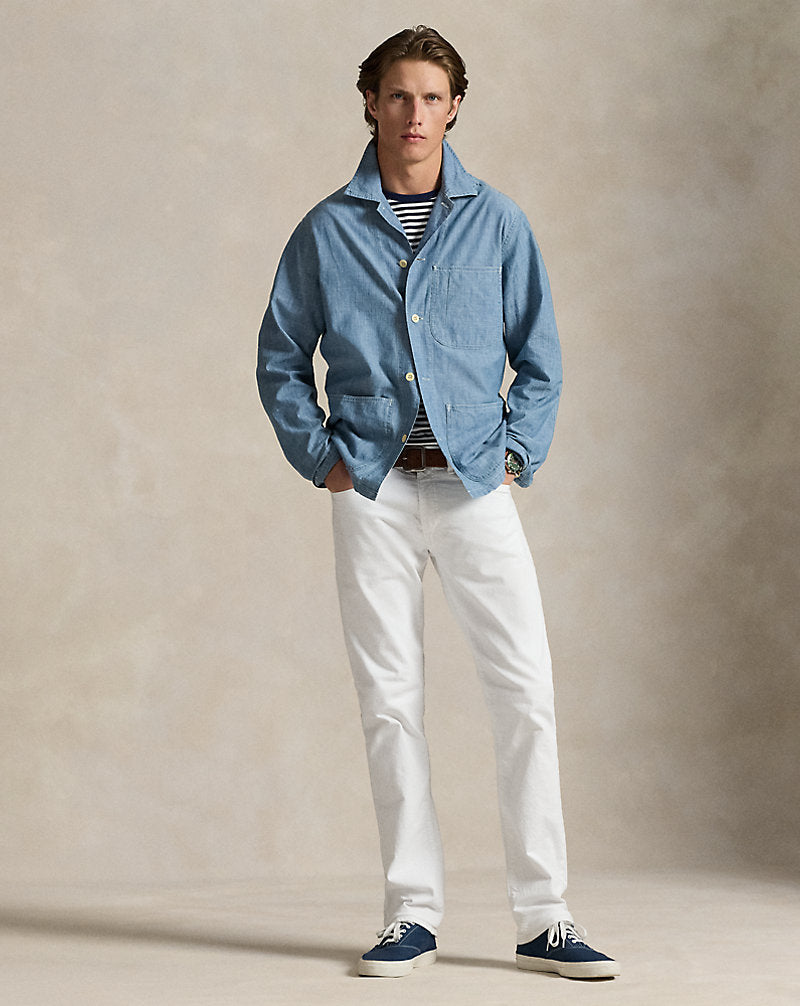Indigo Chambray Overshirt Medium Indigo