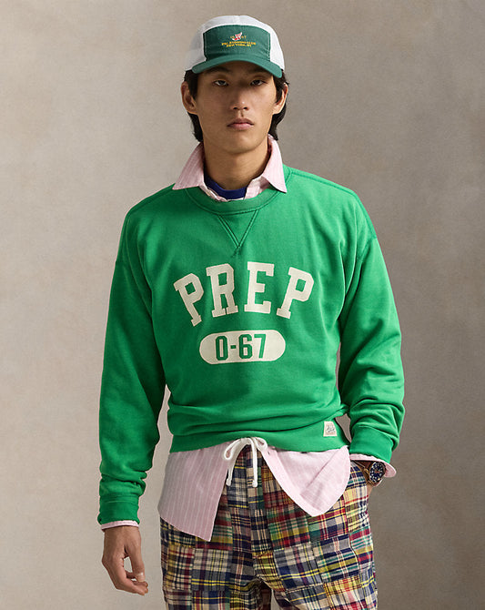Vintage Fit Fleece Graphic Sweatshirt Cruise Green