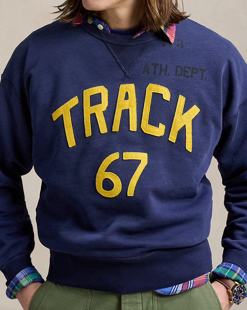 Vintage Fit Fleece Graphic Sweatshirt Newport Navy