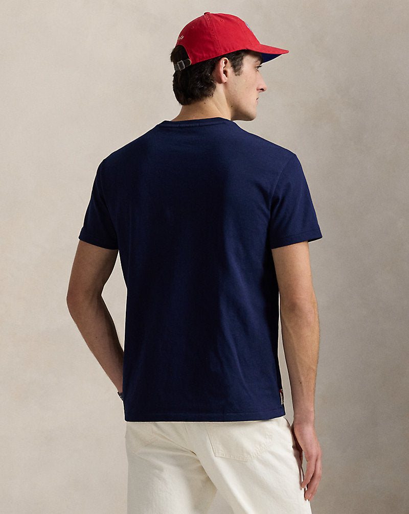 Classic Fit Heavyweight Jersey T-Shirt Cruise Navy