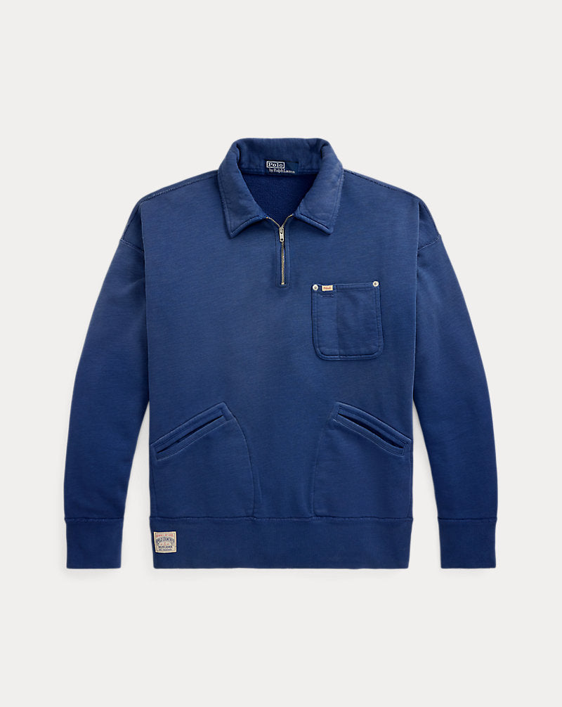 Vintage Fit Fleece Pocket Sweatshirt Old Royal
