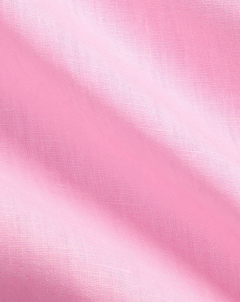 Custom Fit Linen Shirt Carmel Pink