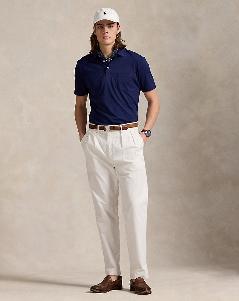 Standard Fit Lisle Polo Shirt Newport Navy