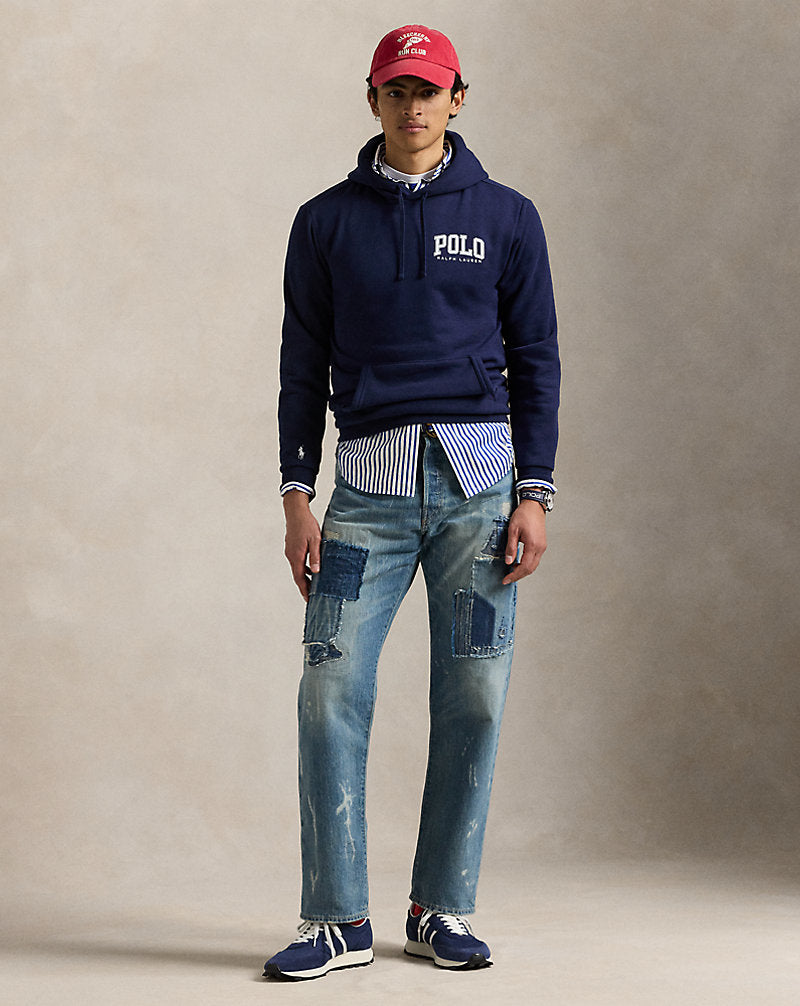Logo Fleece Hoodie Cruise Navy