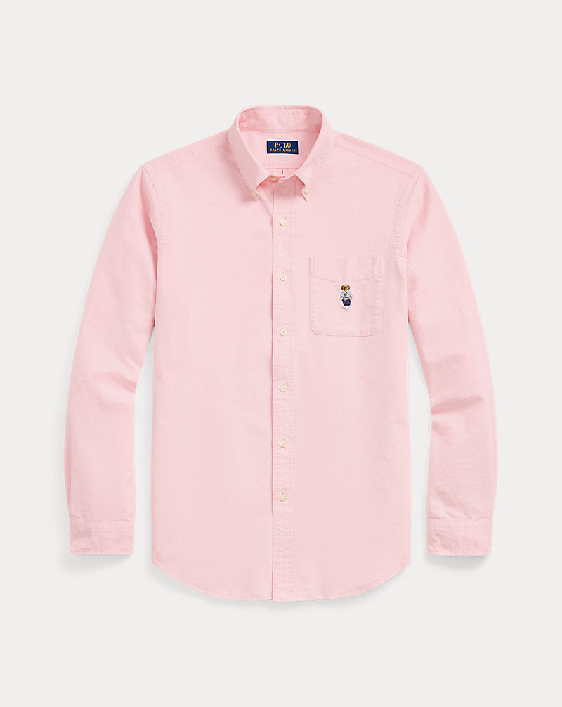 Custom Fit Polo Bear Oxford Shirt Athletic Club Bear