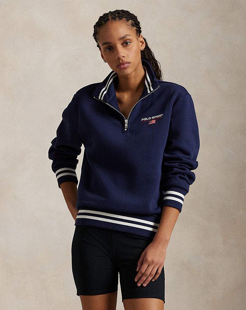Polo Sport Fleece Quarter-Zip Sweatshirt Cruise Navy