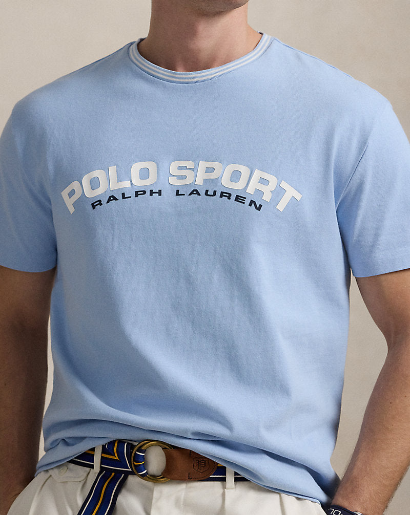 Classic Fit Polo Sport Jersey T-Shirt Bluebell