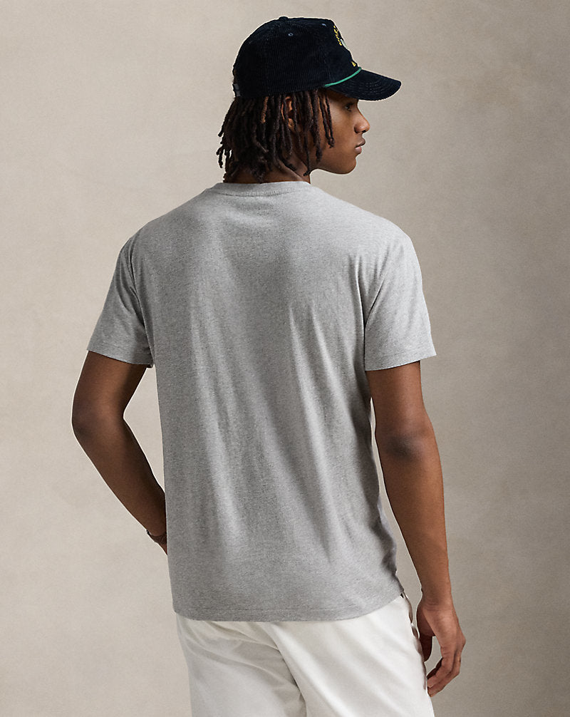 Custom Slim Fit Polo Bear Jersey T-Shirt Heather Heritage Icons