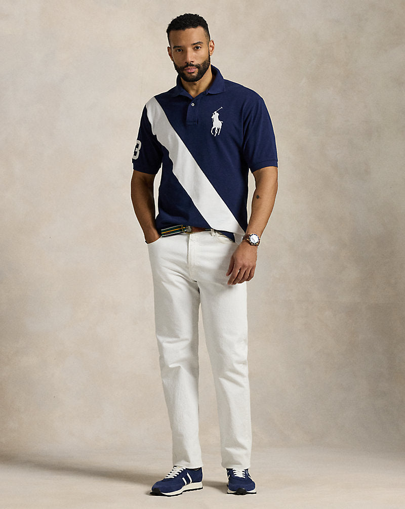 Big Pony Mesh Polo Shirt Newport Navy/White