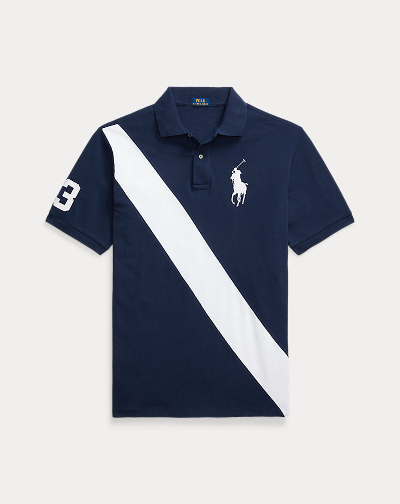 Big Pony Mesh Polo Shirt Newport Navy/White