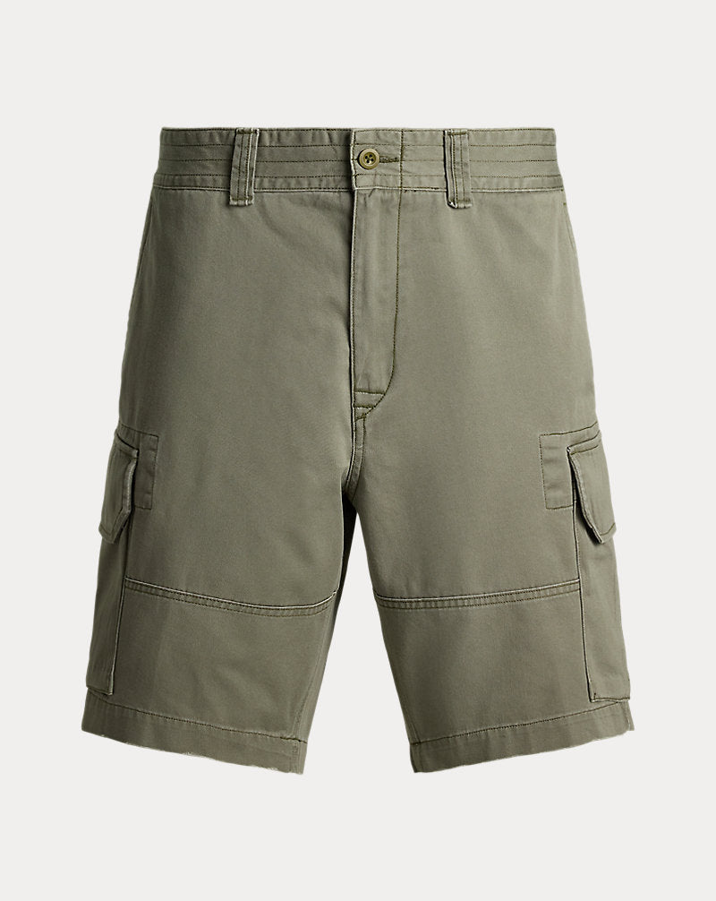 Gellar Relaxed Fit Twill Cargo Short Mountain Green