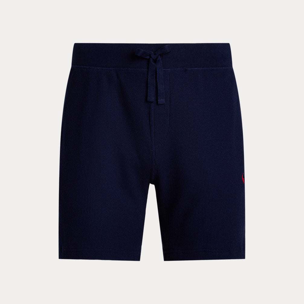 Slim Waffle-Knit Sleep Short Cruise Navy