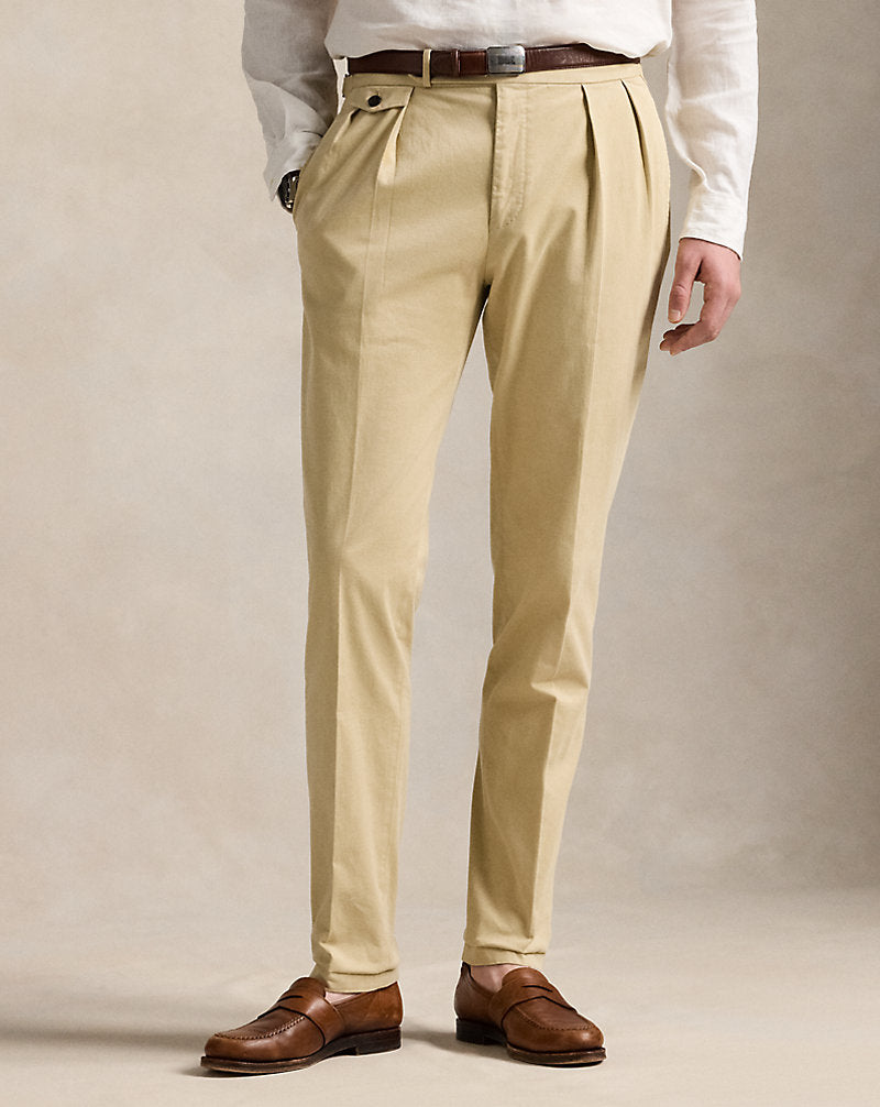 Stretch Chino Suit Trouser Tan
