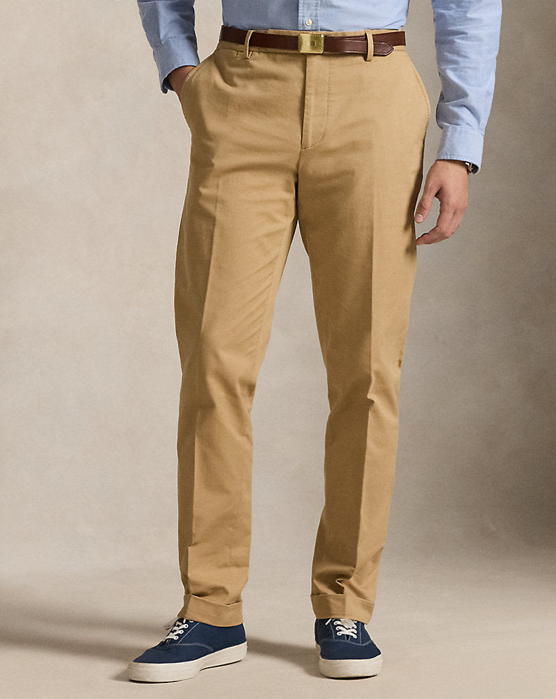 Stretch Chino Suit Trouser Monument Tan