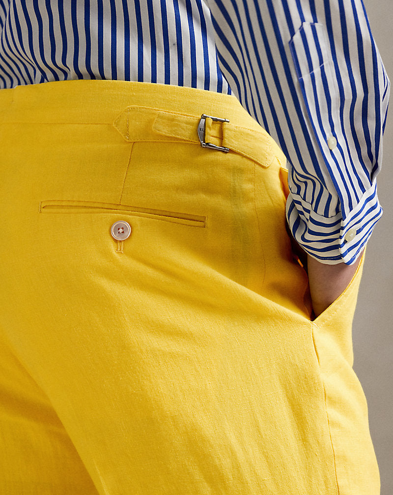 Linen Suit Trouser Sunfish Yellow