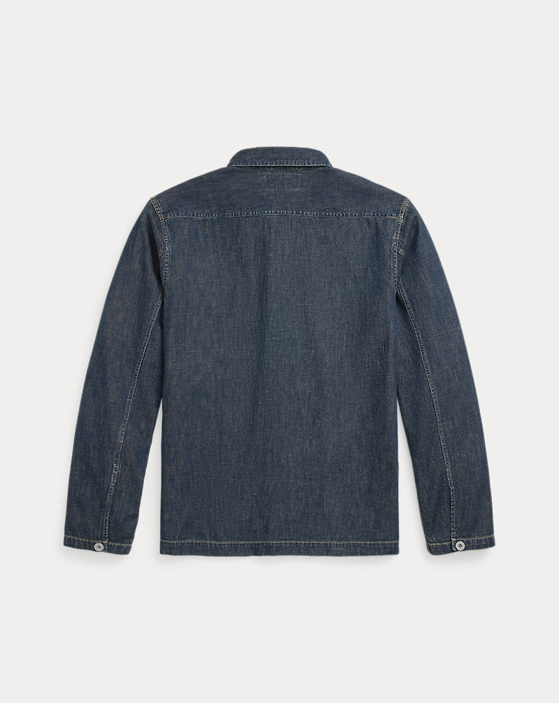 Indigo Denim Overshirt Dark Wash