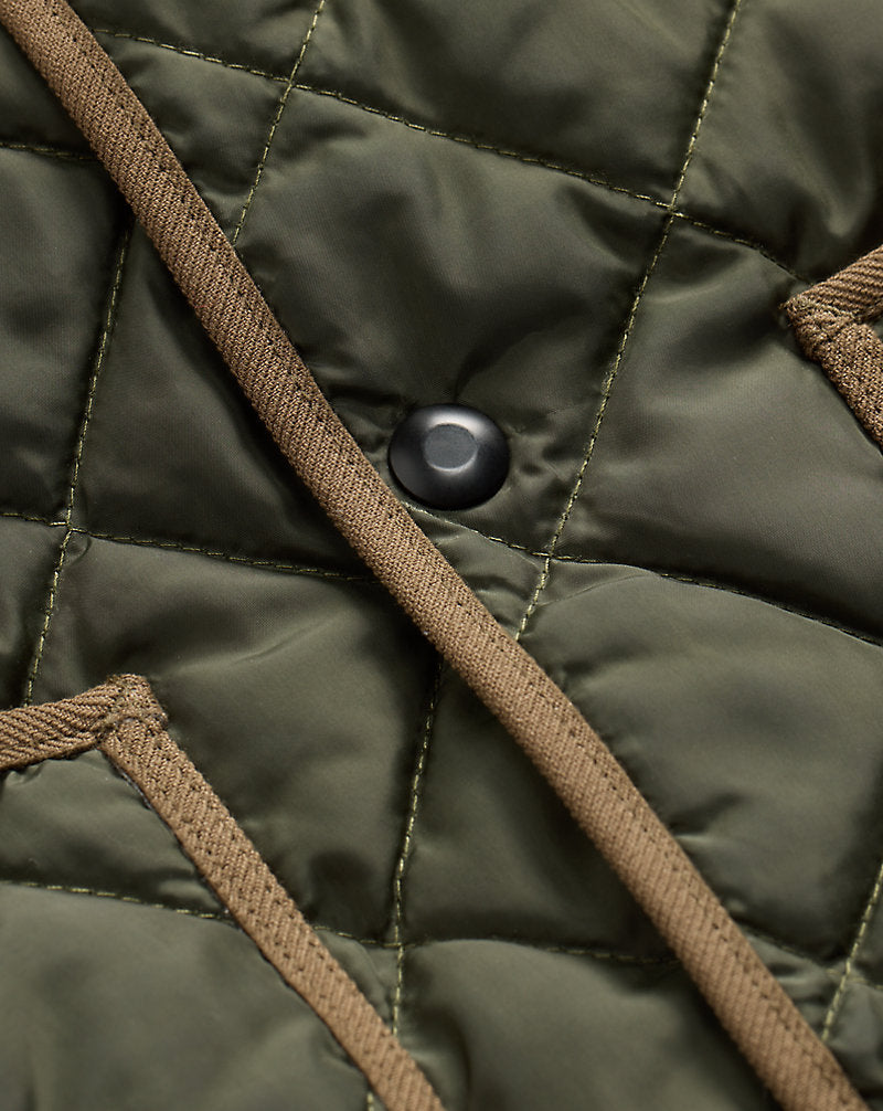 Quilted Liner Gilet Dark Green