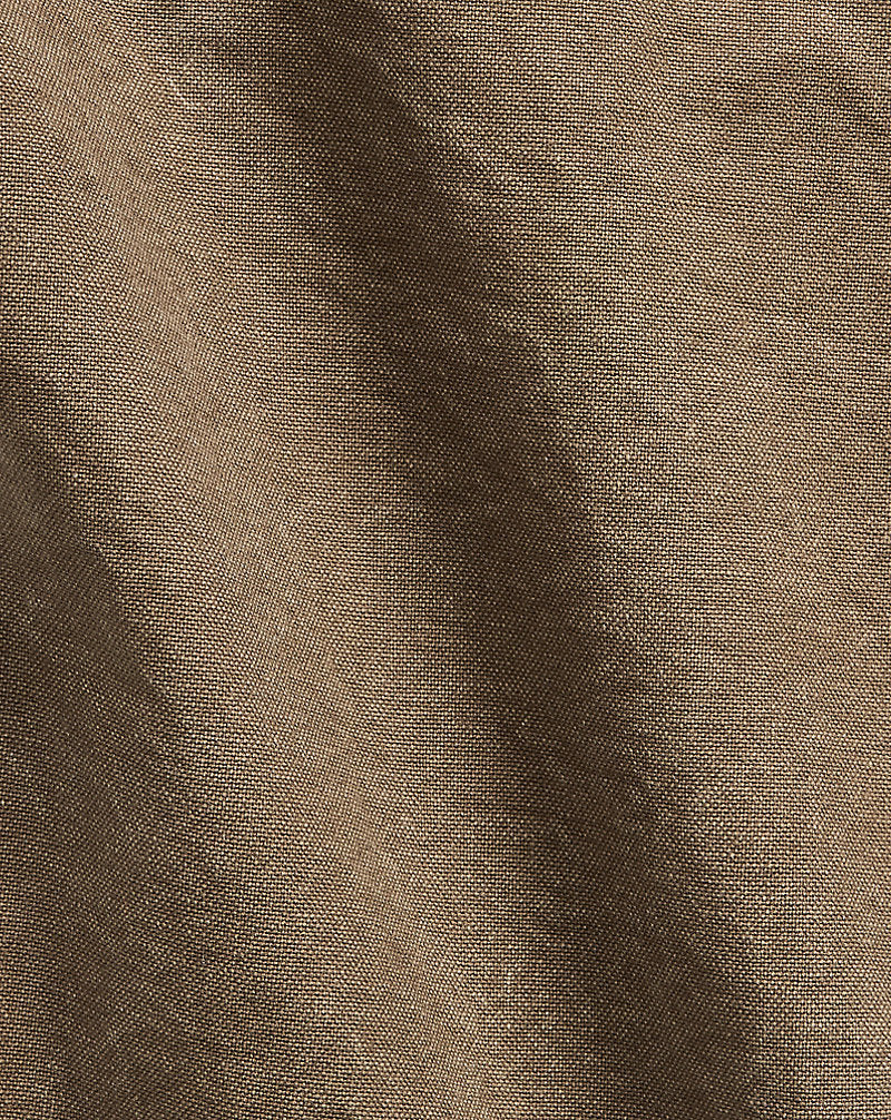 Limited-Edition Straight Canvas Trouser Medium Brown
