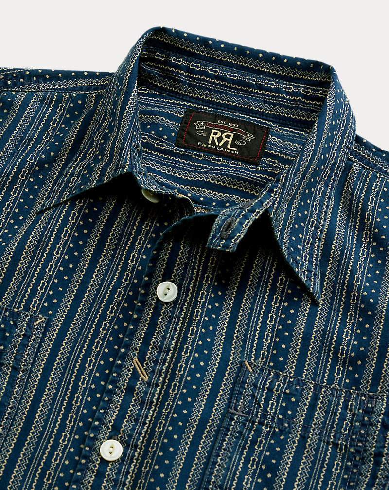Indigo Print Workshirt Indigo