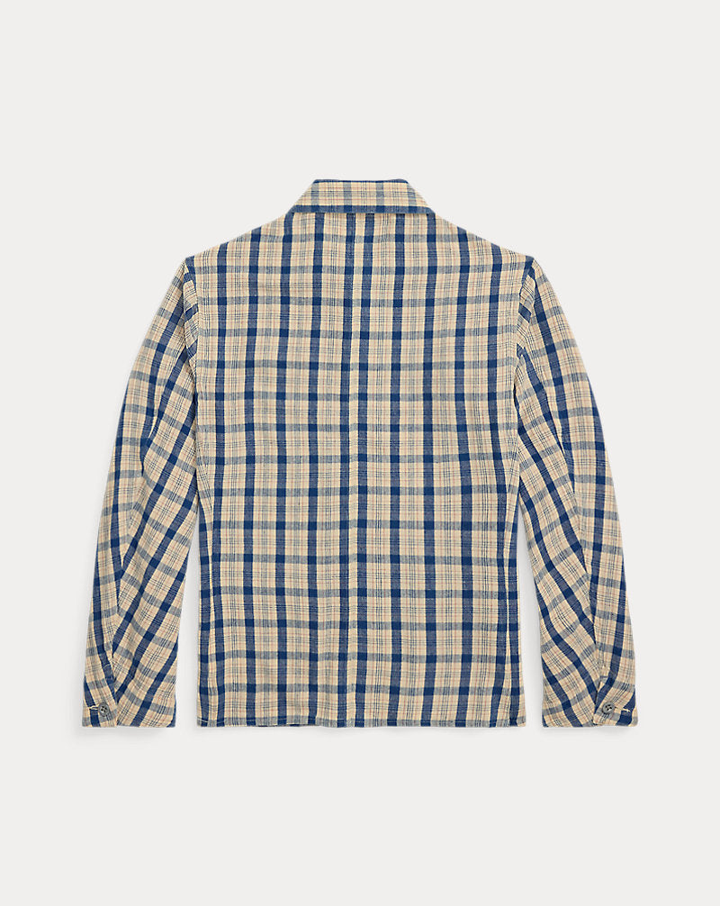 Indigo Plaid Twill Engineer Jacket Indigo Plaid Multi