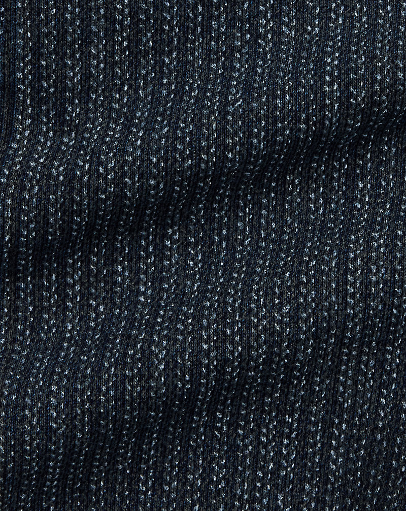 Print Indigo Fleece Waistcoat Navy Multi