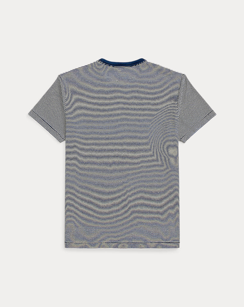 Striped Logo Jersey T-Shirt Indigo/Multi
