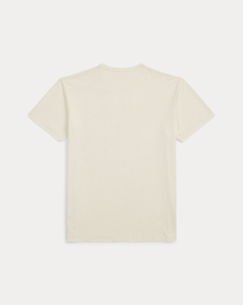 Logo Cotton-Hemp Jersey T-Shirt Warm White