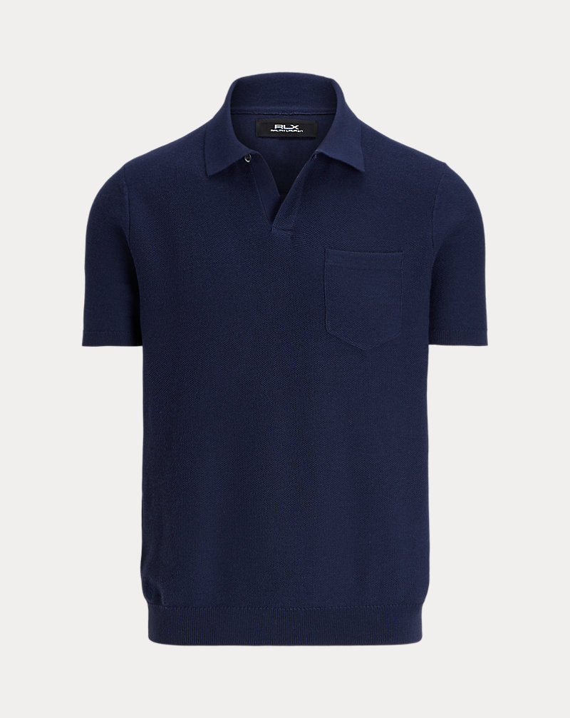 Performance Johnny-Collar Jumper Refined Navy